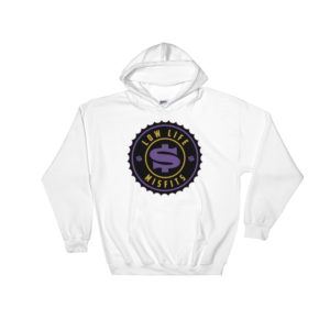 Low Life & Misfit Hooded Sweatshirt Purple & Yellow