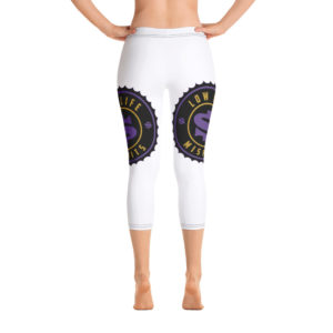 Low Life & Misfit Capri Leggings Purple & Yellow